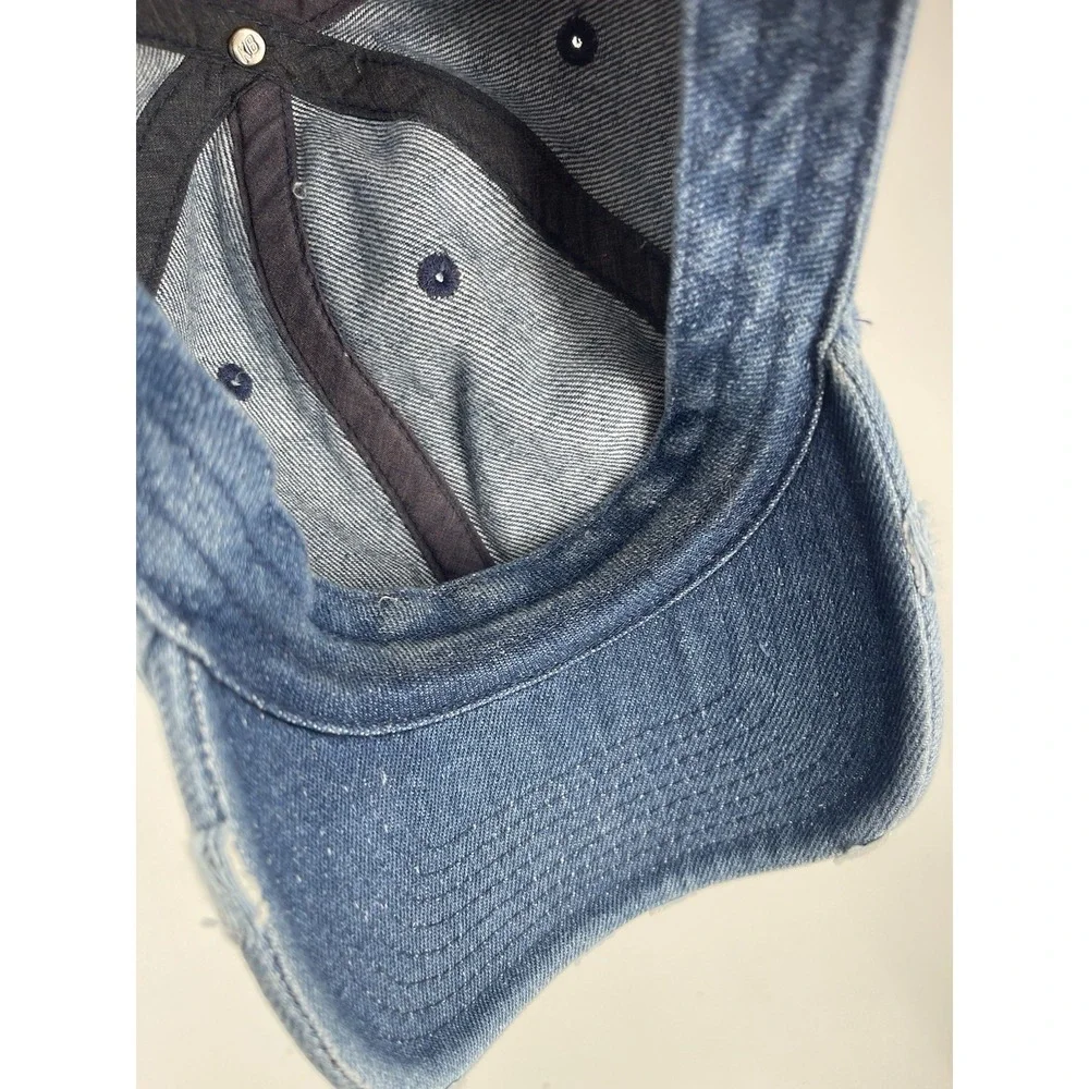 KBETHOS Vintage Distressed Denim Dad Hat Blue‎ Adjustable Cotton Cap Unisex